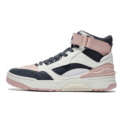 Li Ning Rsr 101 Hi Dream Theme Show Basketball Culture High Top Retro Basketball Shoes Women Sneakers Pink Black White ABCS086-1