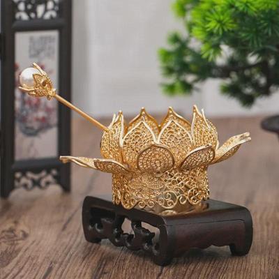 Čelenka Lotus Hanfu: Korunka do vlasů ve starověkém stylu a doplňky Xiuhe od dynastií Ming & Song