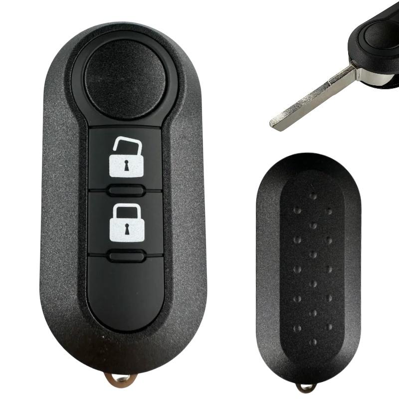Good Quality For Fiat 500 Panda Punto Bravo 3 Buttons Car Key Remote Control Shell Blank Case Housing Fob Keyless SIP22 Blade