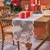 White Snowflake Pattern Table Runner for Christmas Decoration Wedding Table Decoration for Living Room Dining Room Home Decor