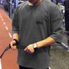 Myba Men's Elastic Muscle Training Short-Sleeve Summer Fitness T-Shirt for Running