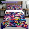 3pcs Duvet Cover Set (1*Duvet Cover + 2*Pillowcase, Without Core), DRAGON BALL Print Bedding Set, Bedroom Decor, All‑Season, Birthday Gift