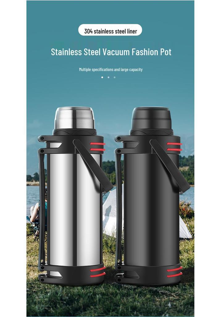 Large Capacity Stainless Steel Thermos for Men and Women - Portable Outdoor Water Bottle for Car and Home Use