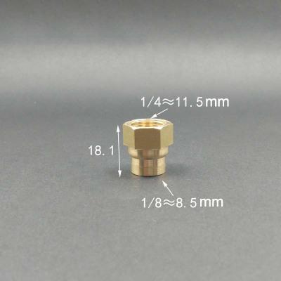 1/8" 1/4" 3/8" 1/2" 3/4" 1" BSPP Femmina Ottone Accoppiatore Riduttore Uguale Raccordo Tubo Connettore Adattatore Acqua Carburante Gas Olio