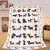 Coperta Bassotto Super Accogliente Morbida Coperta da Divano Cane Bassotto Calda Peluche Soffice Cose da Bassotto Regali per Donne Ragazze Pile Flanella