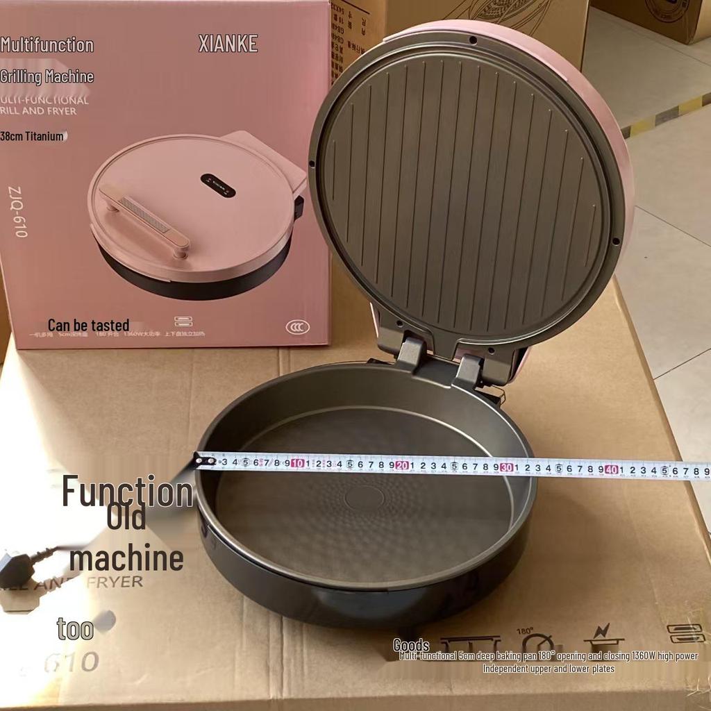Xianke Multifunctional Electric Cake Maker & Grill with Non-stick Double-sided Heating Titanium Alloy Plates
