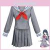 Stunning Pure Color Sailor Dress Cosplay Costume For Hatsune Miku Fans