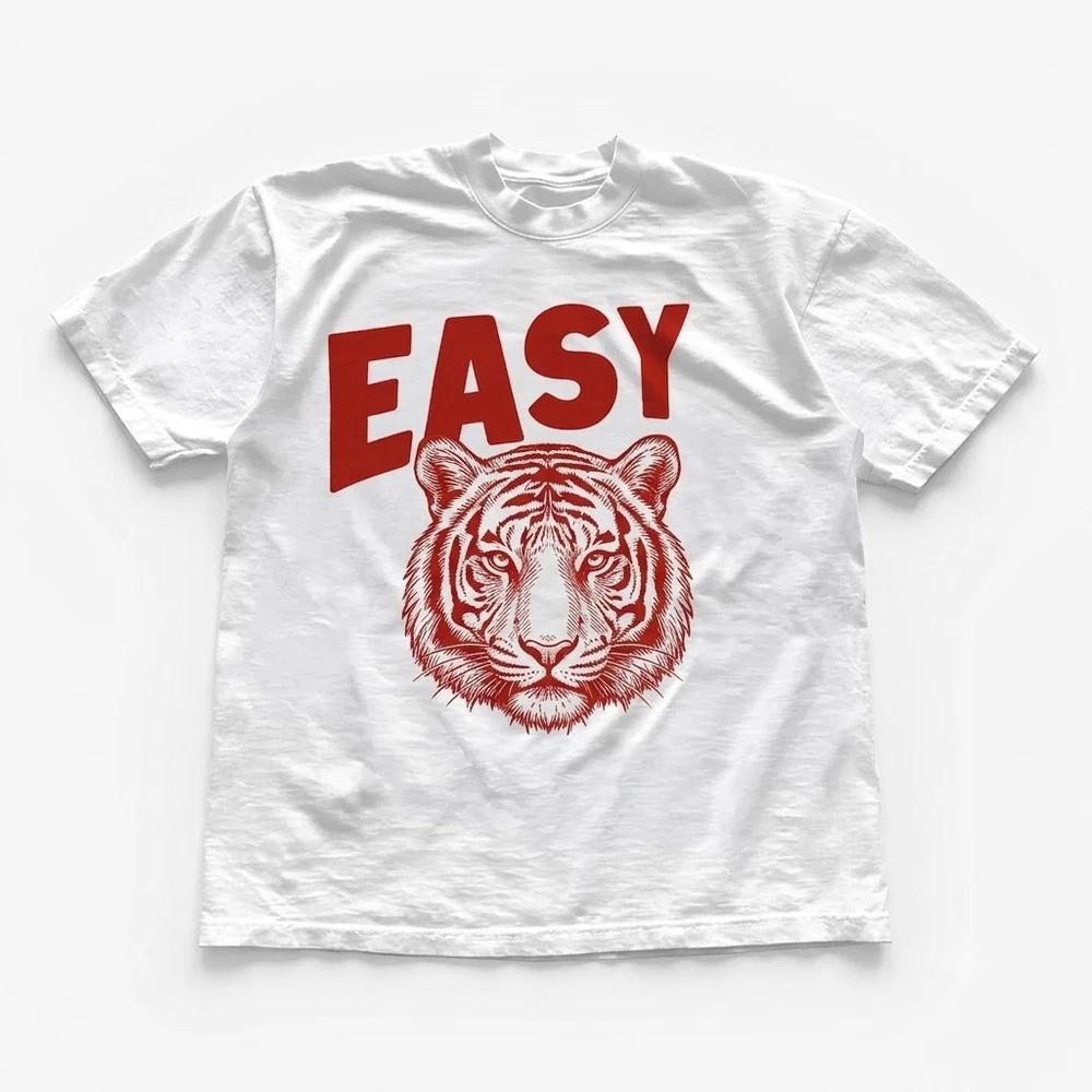 Tiger Easy Graphic White TShirt