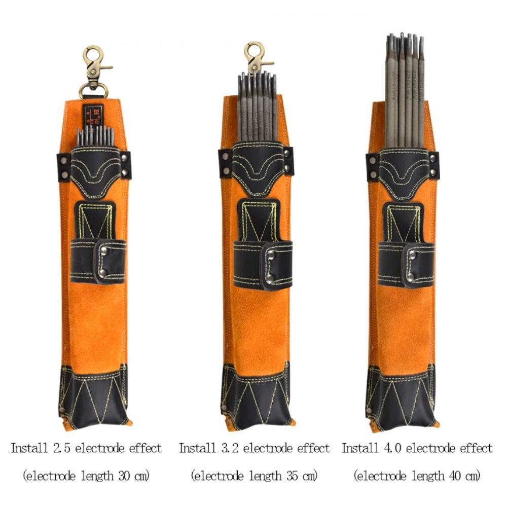 

Strong Welding Electrode Holder Wear-resisting Welding Rod Waist Bag Construction Site Style 2