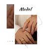 European & American Luxury Women's Ring with Zircon, Pearl, and Gold-Plated Copper Design.
