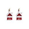 2/4Pcs Cartoon Red Plastic Christmas Ornaments, Xmas Tree Hanging Pendants, Holiday Decorations for Home, Bar, Shop, Wedding & Party
