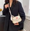 Cute Love Heart Women's Small Square Shoulder Bags Fashi Female Messenger Bag Simple Ladies Crossbody Purse Handbag with Scarf