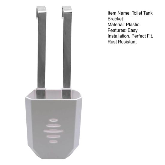 Toalettankkrok Restuppbyggnad Rosthållare Förhindrar Fäste Enkel Installation Motståndskraftig Plast Toalettrengöringshållare