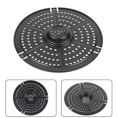 Für Heißluftfritteuse Heißluftfritteuse Grillpfanne Platte Tablett Rundes Küchenzubehör