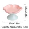 Non-slip Ceramic Cat Bowl Anti Tipping Dog Food Water Container  for Kitten/Puppy/Bunny