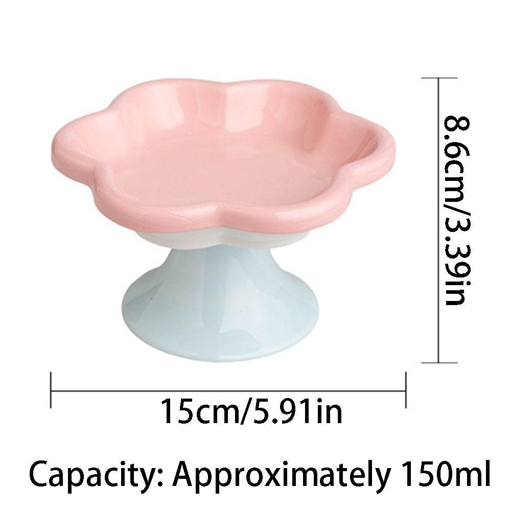 Non-slip Ceramic Cat Bowl Anti Tipping Dog Food Water Container  for Kitten/Puppy/Bunny