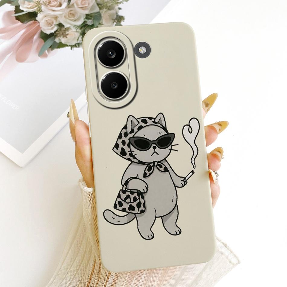 For Xiaomi Poco X8 Pro / X8 Pro Max Cute Cat Flower Cartoon Phone Case For Poco X8Pro X 8 Pro Max 5G Soft Silicone Cover Bumpers