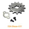 520 20mm 10T 11T 12T 13T 14T 15 16 17 18 19 20 T Front Engine Sprocket For Honda Lifan ZongShen YCF ATV Quad Dirt Pit Bike Buggy