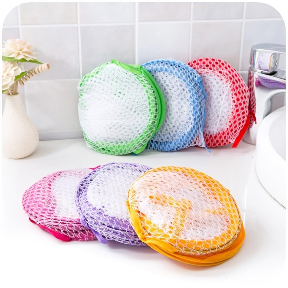 1pc Pop-up Mesh Laundry Basket, Collapsible Portable Clothes Washing Laundry Hamper, Home Socks UnderwearToys Sundries Storage Basket