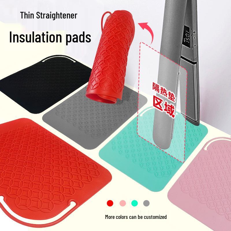 Silicone Heat-Resistant Mat for Curling Irons and Hair Straighteners - Hairdressing Tool Pad