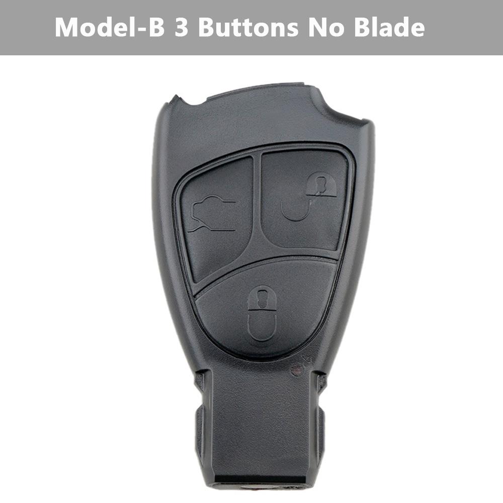 2/3/4 Buttons Smart Car Key Fob Shell Auto Car Key Case Replacement Remote Cover Fit For Mercedes-Benzc M B E Cl Sl Key Shell