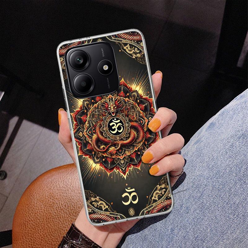 Mandala Chakra Insist Yoga Phone Case For Xiaomi Redmi Note 15 14 13 12S 12 11 Pro Plus 14S 11S 11E 10 10S 11T 5G Personalized C