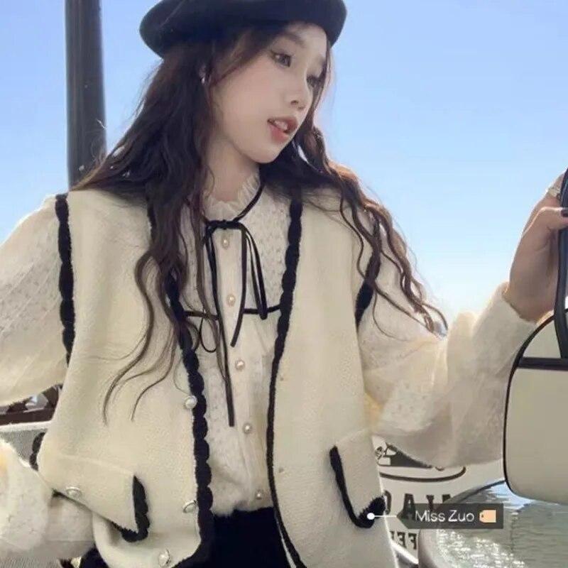 

Кардиган, жилет, свитер, женский весенний жилет с v-образным вырезом, женский новый повседневный кружевной топ без рукавов, жилет, свитер, кардиган, женский топ