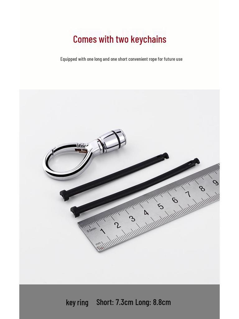 Men's Metal Car Keychain Pendant: Sleek Anti-Lost Waist-Hanging Key Ring