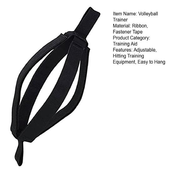 Volleyball Spike Trainer Adjustable Volleyball Attack Practice Hanging Belt Jumping Arm Swing Spiking