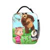 Charming Comic M-Masha Plus Bear Heat-keeping Meal Tote High Capacity Lunch Container Thermal Bag Tote Lunch Box Beach  Open-air
