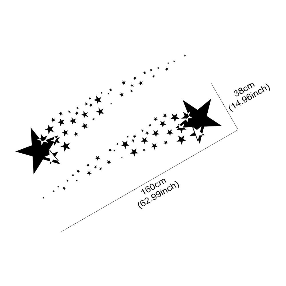 Car Door Side Stickers Star Declas Auto Color Vinyl Film Waterproof Creative Vehicles PVC Stickers Exterior Car Accessories