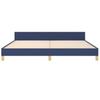 Vidaxl Bed Frame Without Mattress, Blue, 200X200 Cm, Upholstered