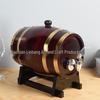 3L Red Wine Oak Barrel Display Ornament for Winery Exhibition