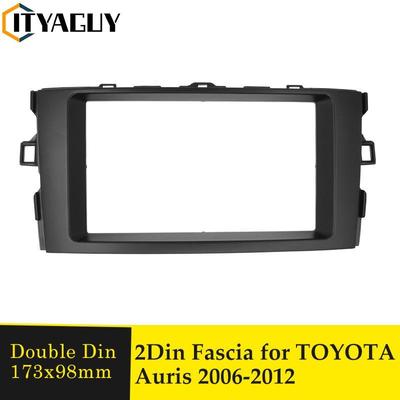 Double Din Fascia Stereo Plate Stereo Plate Autorádio Surround Panel pro TOYOTA Auris 2006-2012 DVD přehrávač Remontáž rámu Rám palubní desky Fascias