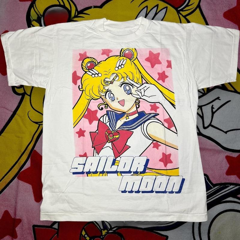 Sailor Moon Youth Japanese Anime 260g Crew Neck Short Sleeve Loose Simple Comfortable Breathable