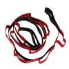 12 Loops Yoga Stretch Strap Nylon Nonelastic Yoga Strap for Yoga Pilates GymnasticsRed