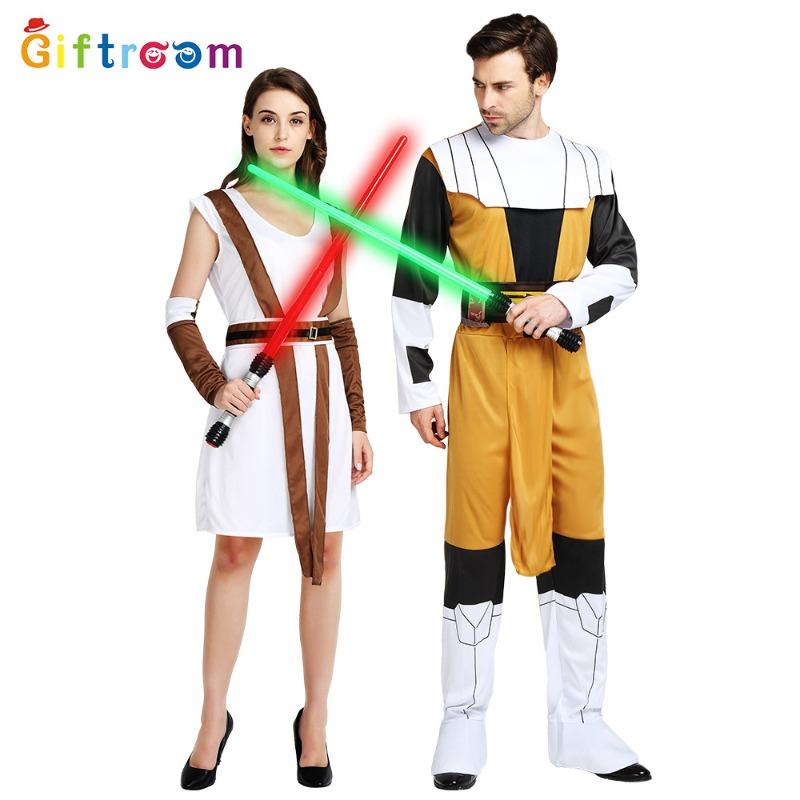 Halloween Party Costumes Masquerade Prom Couple Planet Brown Knight Star Wars Costume
