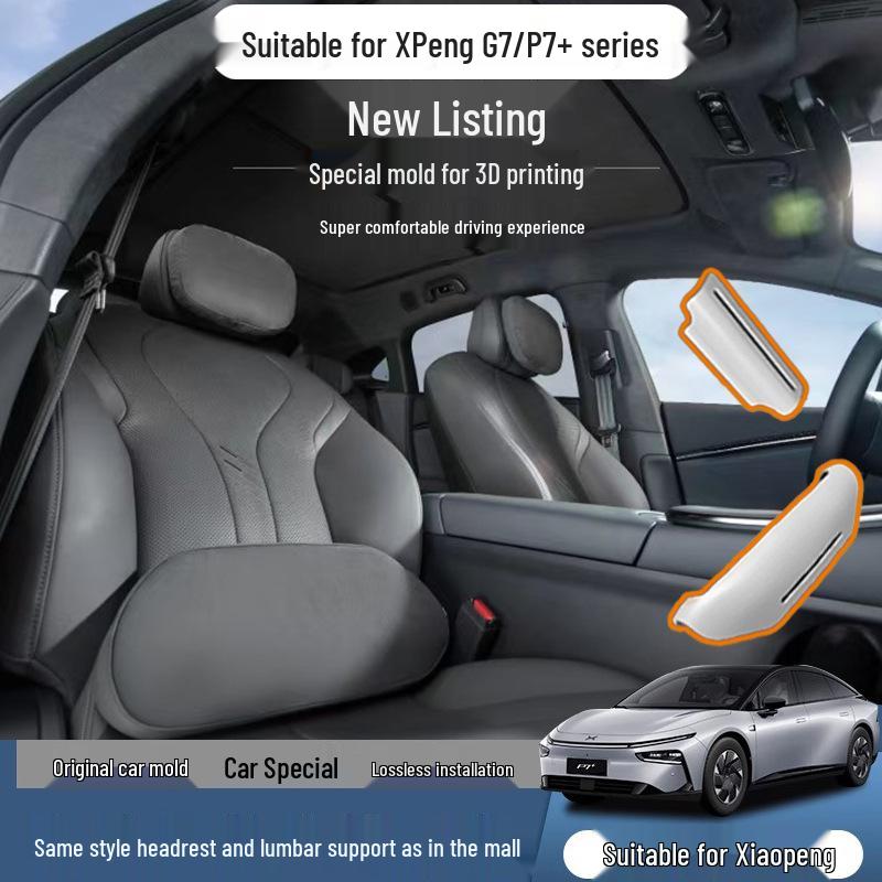 Xiaopeng P7/G7 Car Seat Headrest & Lumbar Support Pillow – High-Grade Comfort Accessory