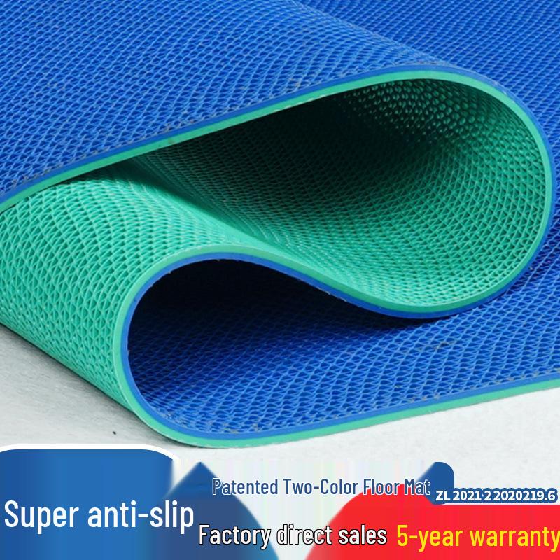 Non-Slip PVC Hollow Waterproof Mat for Kitchen, Bathroom, Pool, Outdoor, Commercial Use