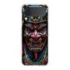 Transparent Phone Case For Samsung Galaxy Z Flip 3 4 5 6 7 Hard Folding PC Z Flip3 Flip4 Cover Japan Ghost Face Samurai