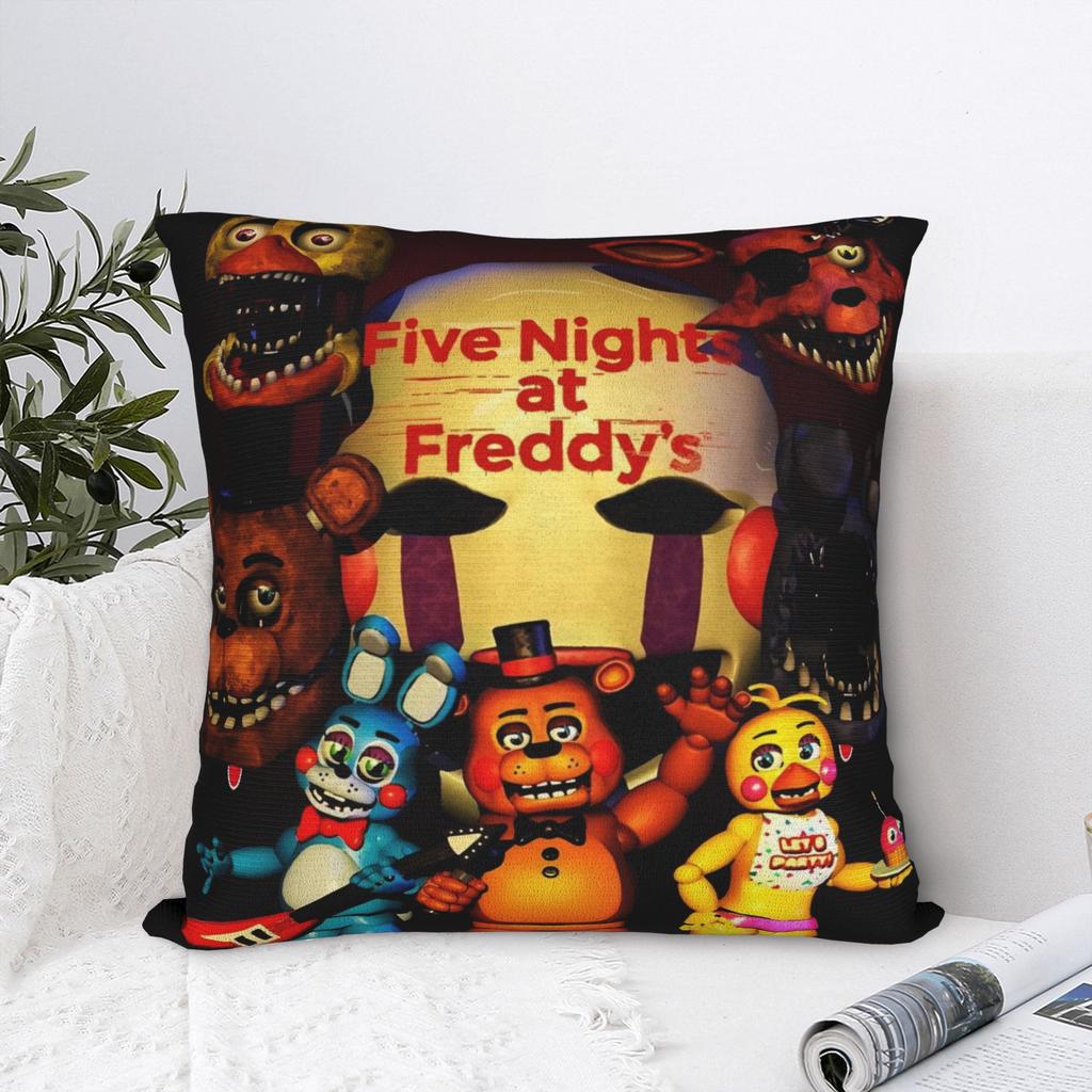 FNAF At Freddys Pillow Covers Merchandise Soft Cushion Cover Decorations  Pillow Case Cover Home Multi-Size