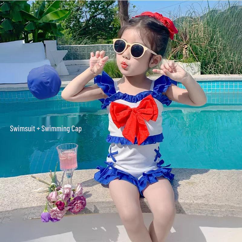 Girls' Trendy Sleeveless Slimming Surf Swimsuit