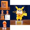 Cute Anime Figure Toy Pvc Model Of Shin-chan Cosplaying Pikachu Bulbasaur And Charizard