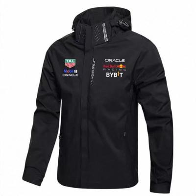 Men's Waterproof Windproof Hooded Cycling Jacket for Spring and Autumn