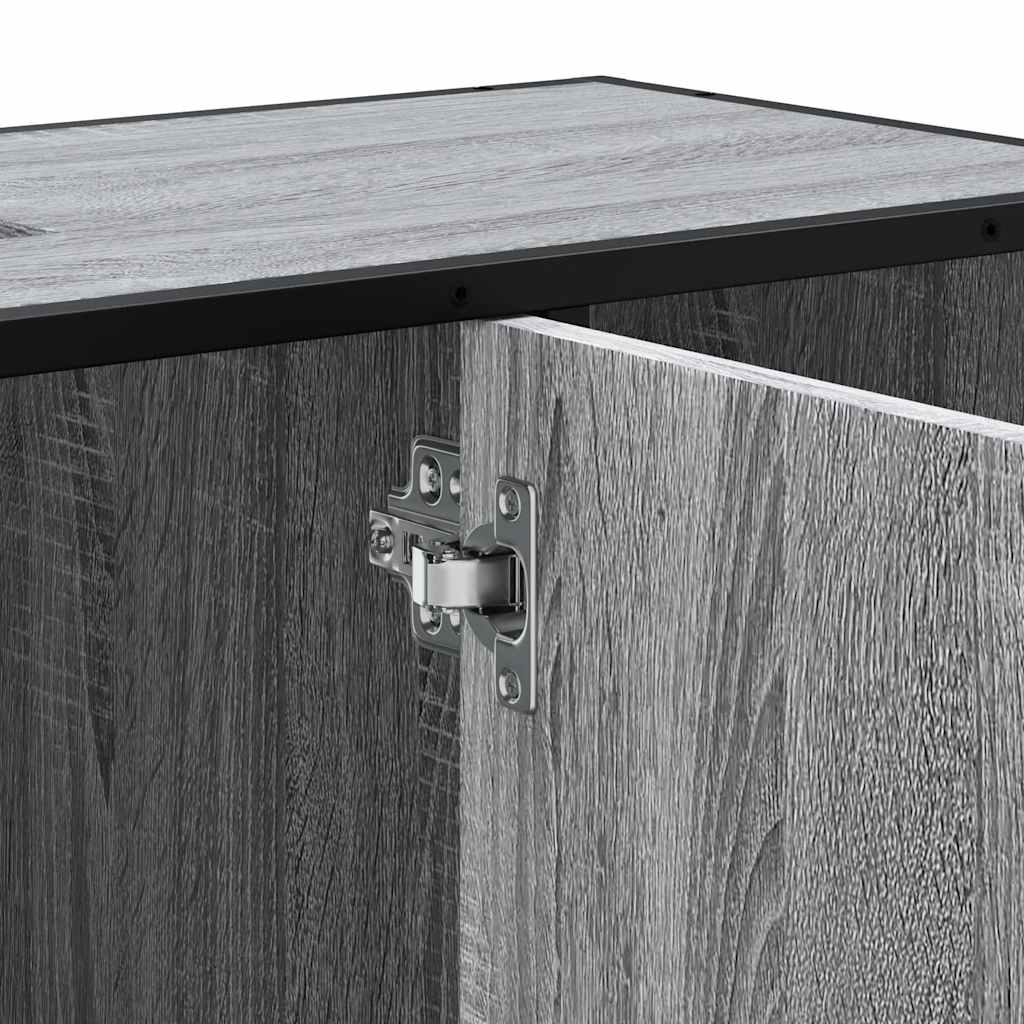 Bathroom Vanity Unit Grey Sonoma 80 x 33 x 60 cm Particleboard