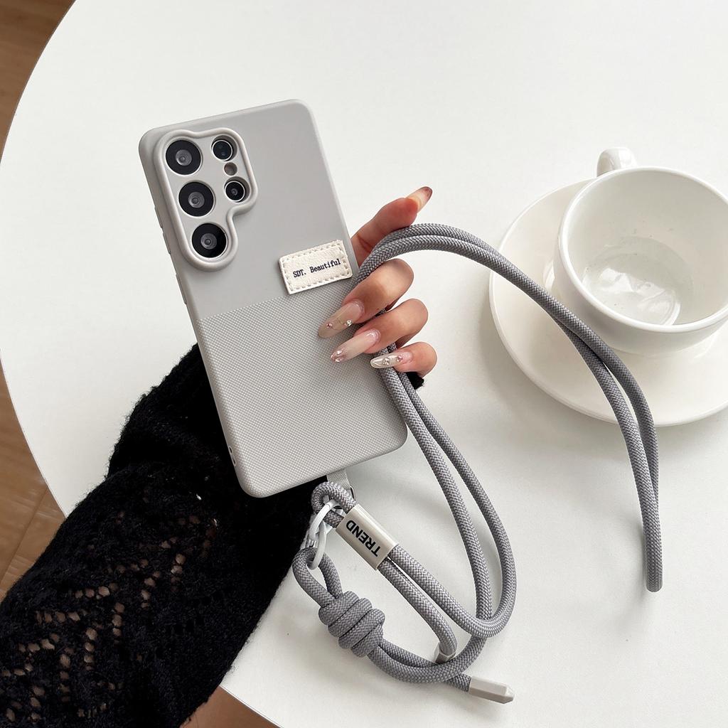 Punktmuster Silikon Halskette Lanyard Handyhülle Für Realme 5 8 12 15 16 Pro Plus 15X 15T 5G 5S 5i 6i 9i C3 C85 C71 P3 Lite Hülle