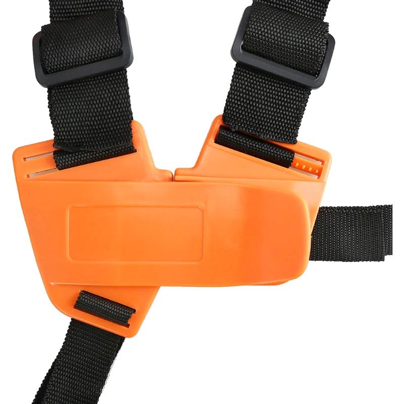 Trimmer Shoulder Strap Weed Eater Strap Trimmer Harness Easily Adjustable Double Shoulder Mower Belt for Garden Cutter