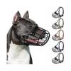 Atmungsaktiver Metallkorb-Maulkorb für Pitbull Amstaff Staffordshire Terrier Große Hunde