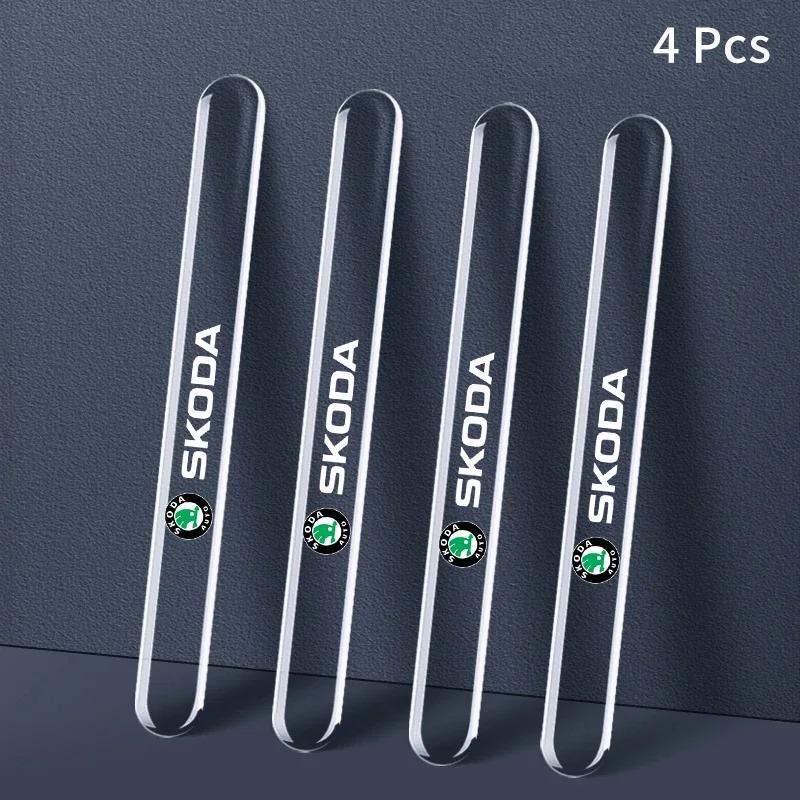 

Car Sticker 2025 Hot Car Door Handle Anti-scratch Transparent Sticker For Skoda Fabia Superb Yeti Octavia Rapid Kodiaq Mk3 A4 A6