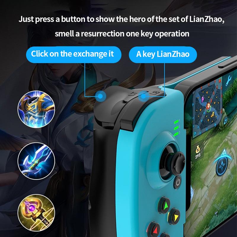 D3 Wireless Retractable Gamepad Bluetooth 5.0 For Smart Phone Android IOS Devices Joystick for PS3/ PS4 PC Video Game Controller